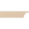 Ekena Millwork 2in. W x 8in. H x 36in. L Huntington Woodgrain TimberThane Rafter Tail, Primed Tan RFTUR02X08X36HUNRCPR - alternate 3